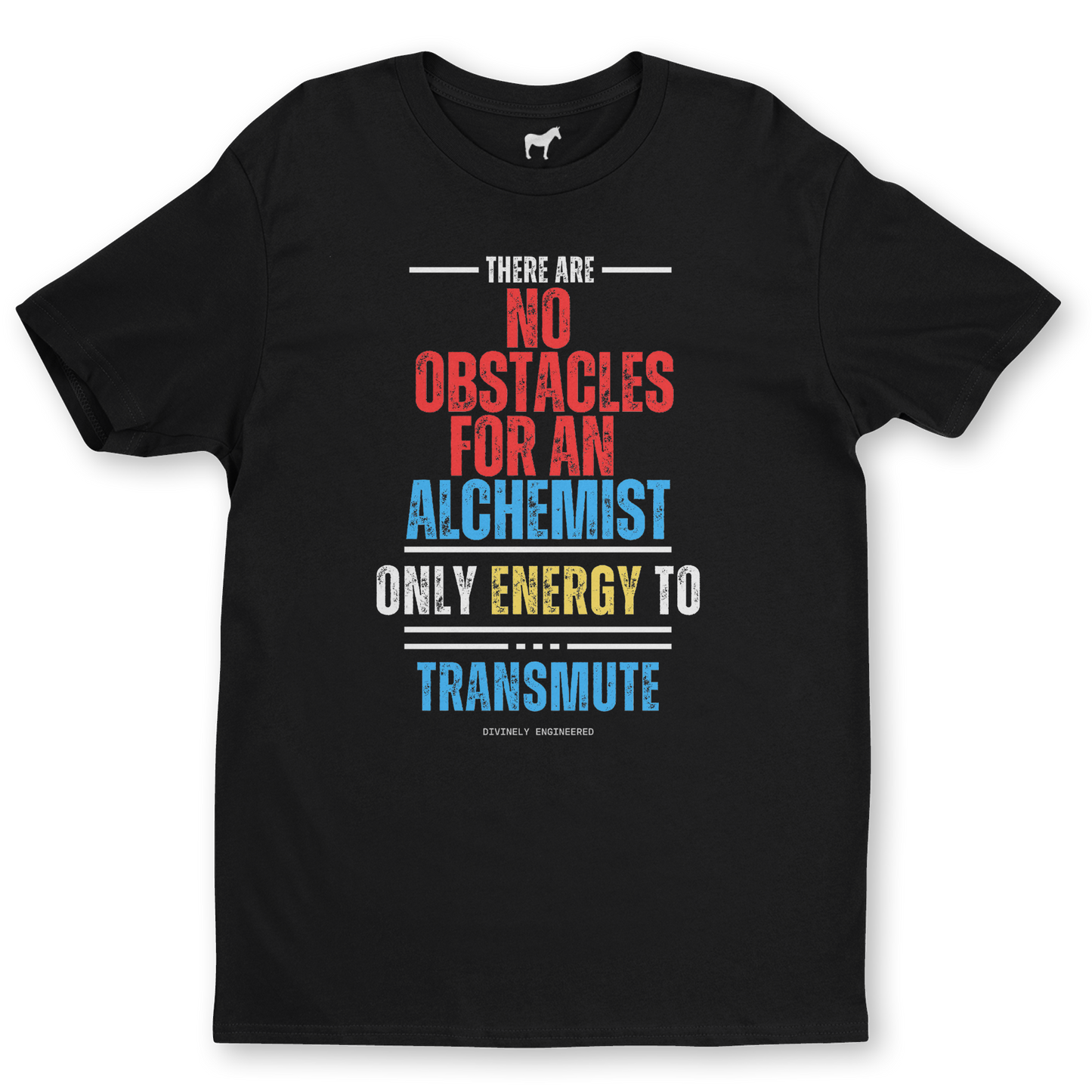 "No Obstacles For An Alchemist" Graphic Tee – Divinely Engineered Spiritual Streetwear