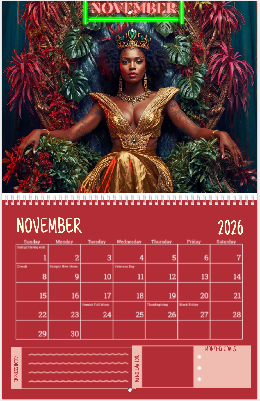 2026 Empress Wall Calendars 👑✨