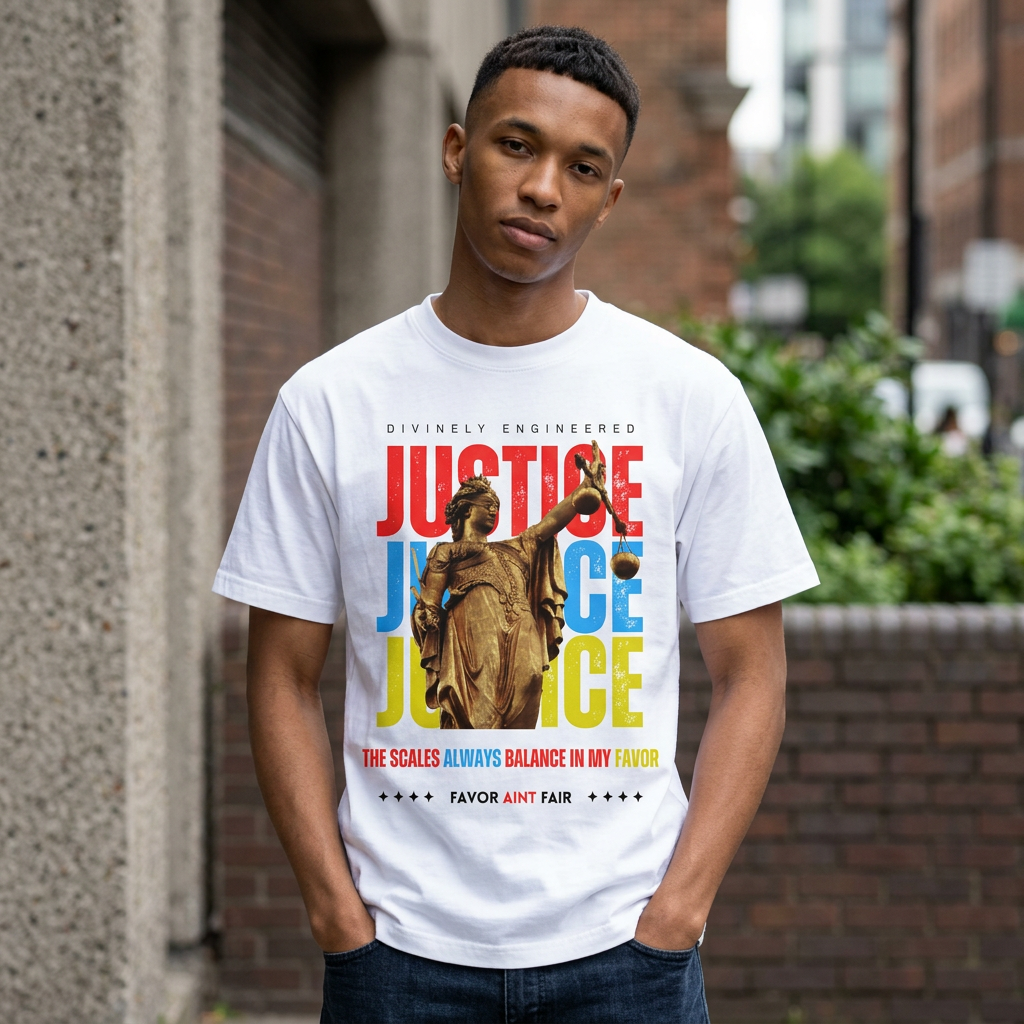 Favor AINT Fair Graphic Tee – Divinely Engineered Spiritual Streetwear