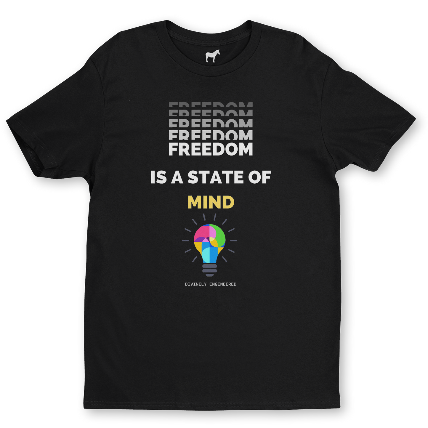 "Freedom Is A State Of Mind" Graphic Tee – Divinely Engineered Spiritual Streetwear