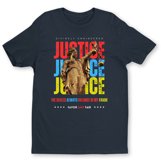 "The Scales Always Balance in My Favor" Graphic T-Shirt – Divinely Engineered Spiritual Streetwear