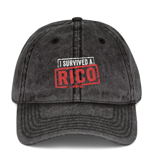 I Survived RICO Embroidered Vintage Embroidered Cap
