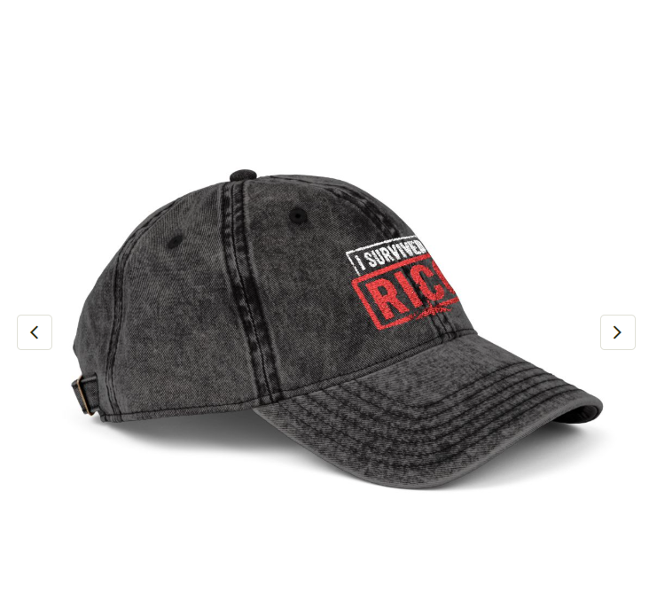 I Survived RICO Embroidered Vintage Embroidered Cap