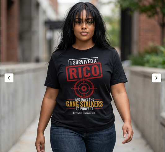 I Survived A RICO Graphic Tee - Yellow Lettering