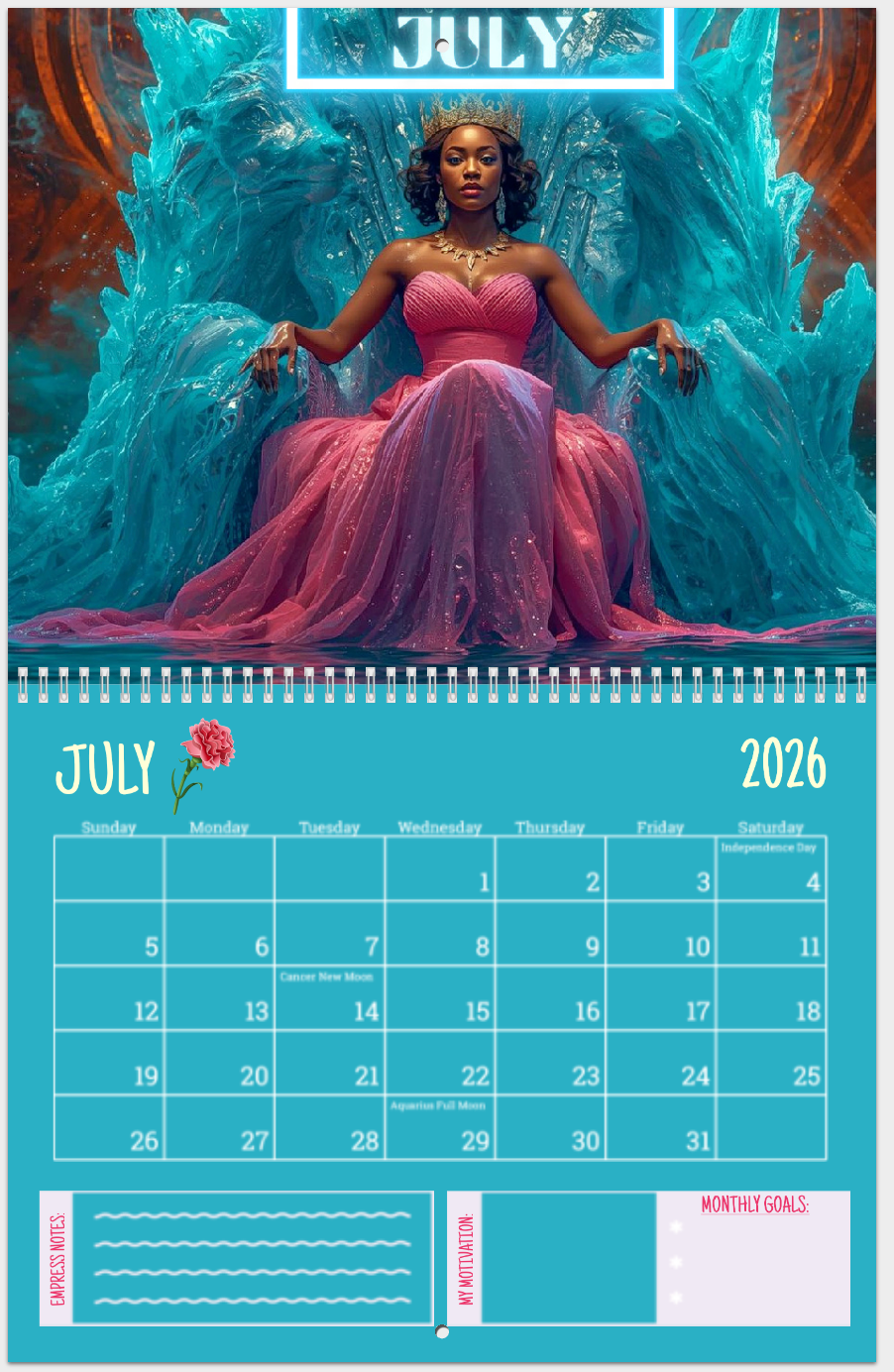 2026 Empress Wall Calendars 👑✨