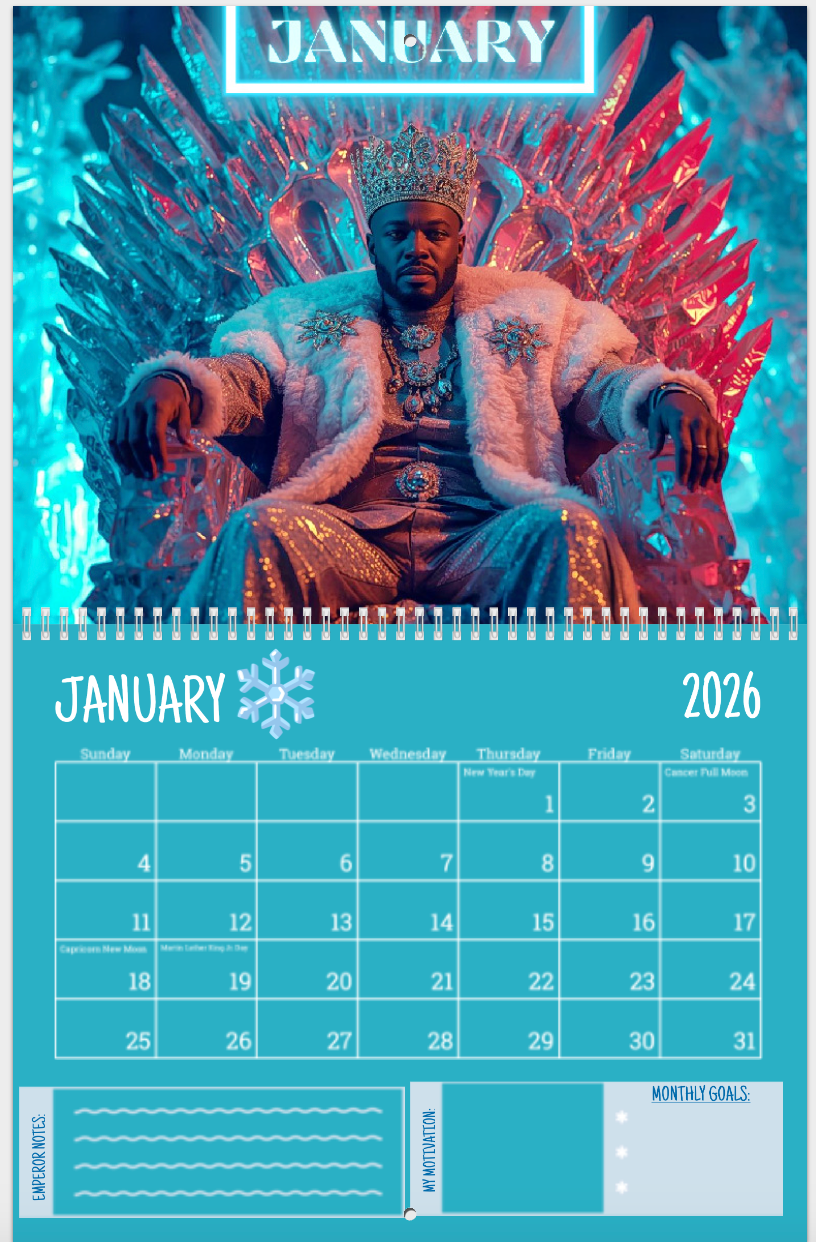 2026 Emperor Wall Calendars 👑✨