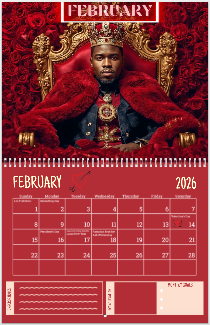 2026 Emperor Wall Calendars 👑✨