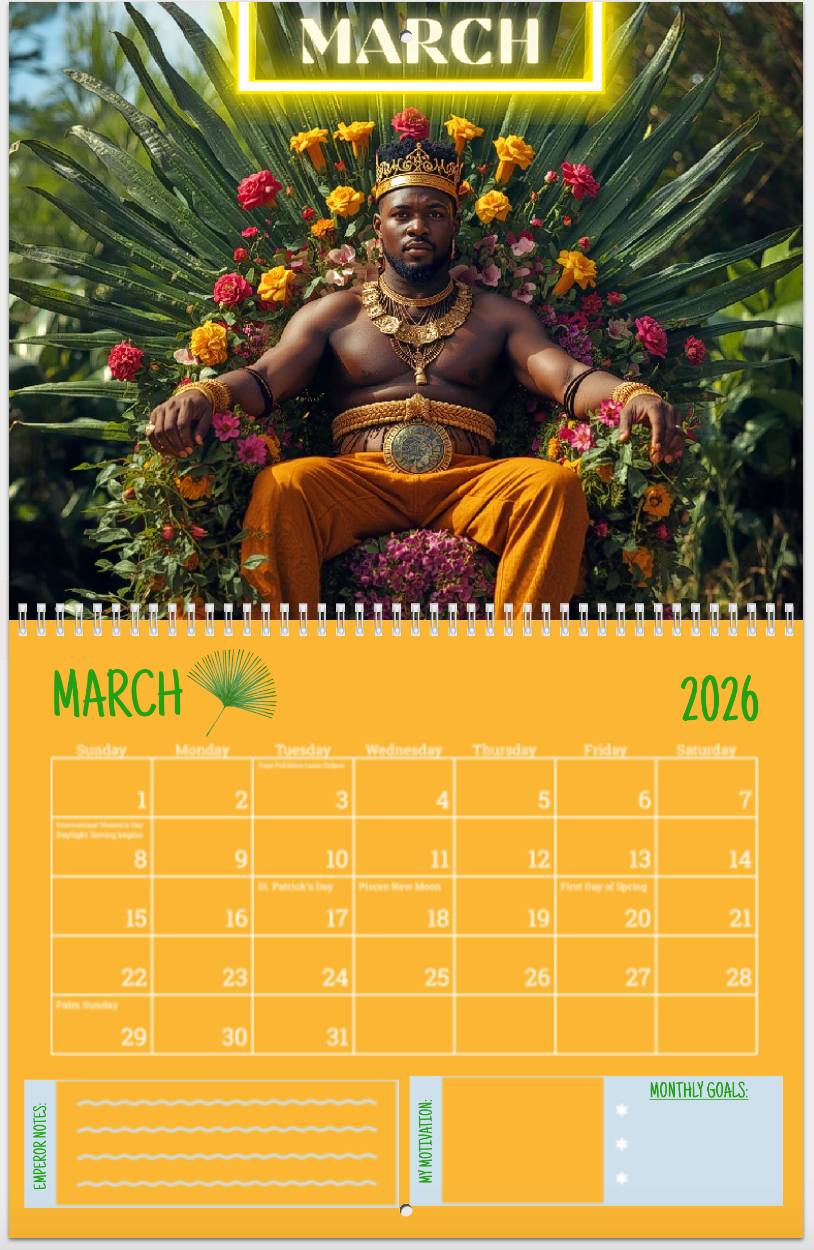 2026 Emperor Wall Calendars 👑✨