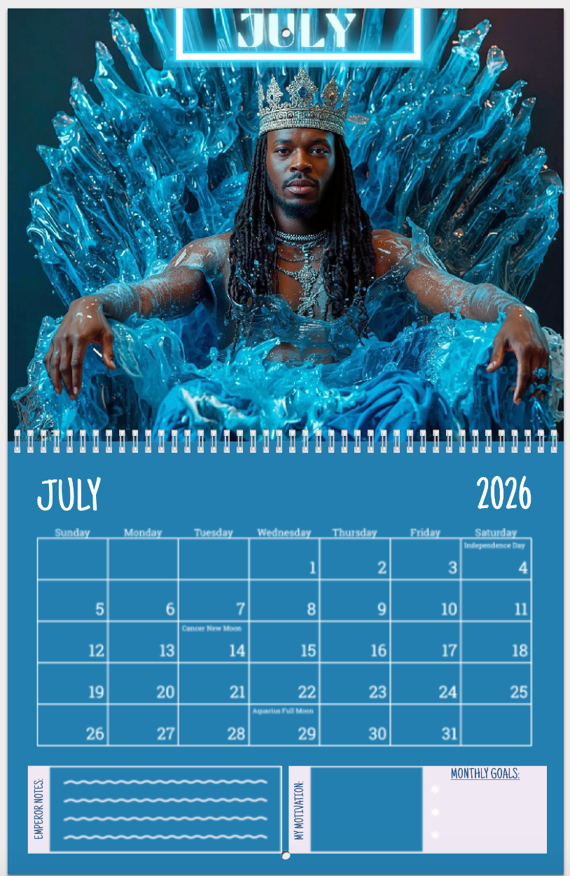 2026 Emperor Wall Calendars 👑✨