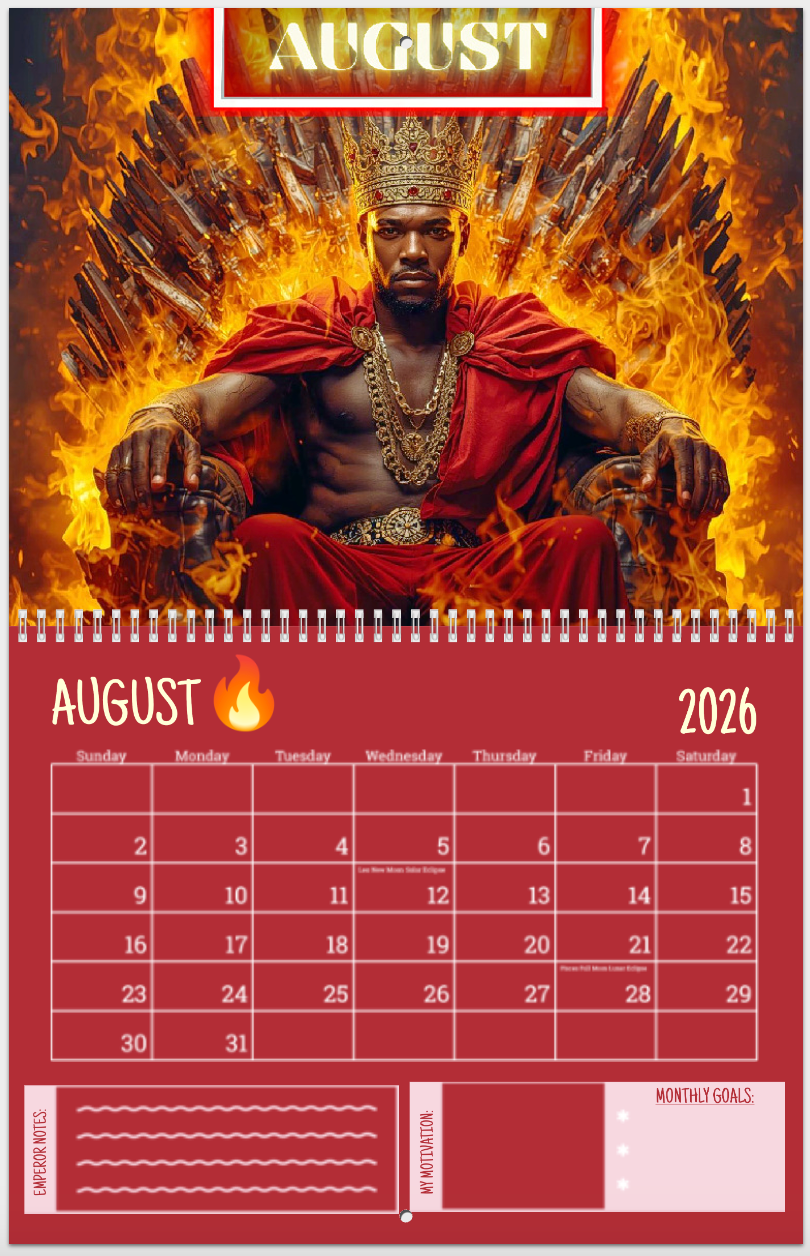 2026 Emperor Wall Calendars 👑✨