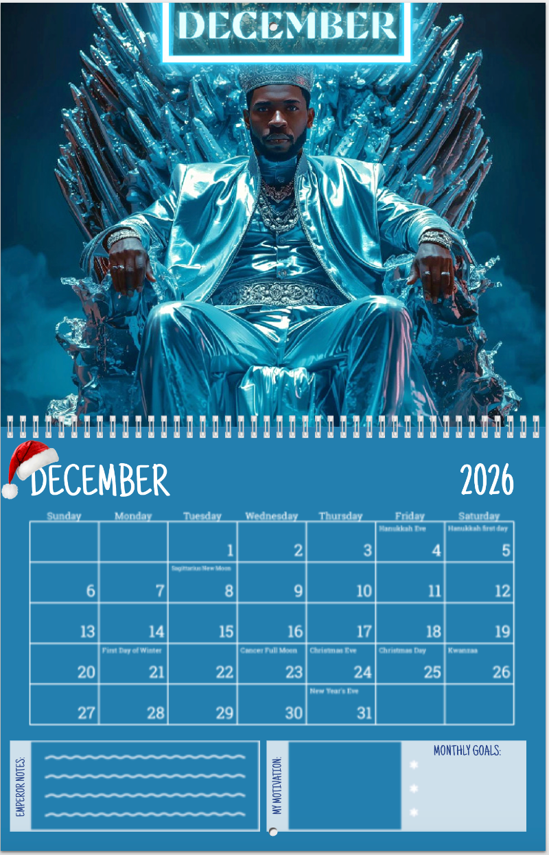 2026 Emperor Wall Calendars 👑✨