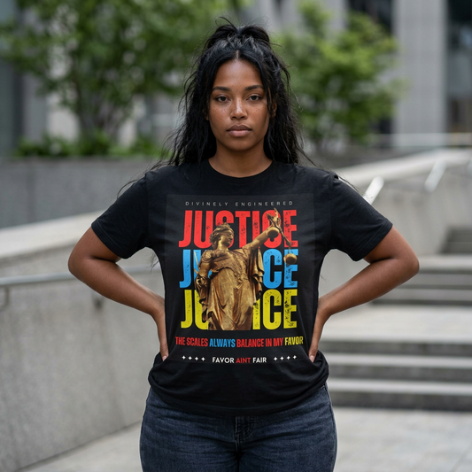 Favor AINT Fair Graphic Tee – Divinely Engineered Spiritual Streetwear
